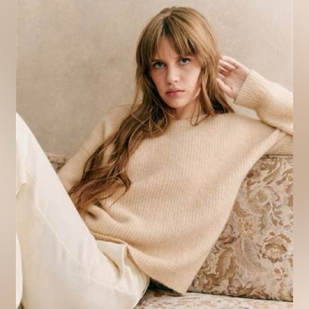 Sezane Brad Jumper Vanilla - Size M